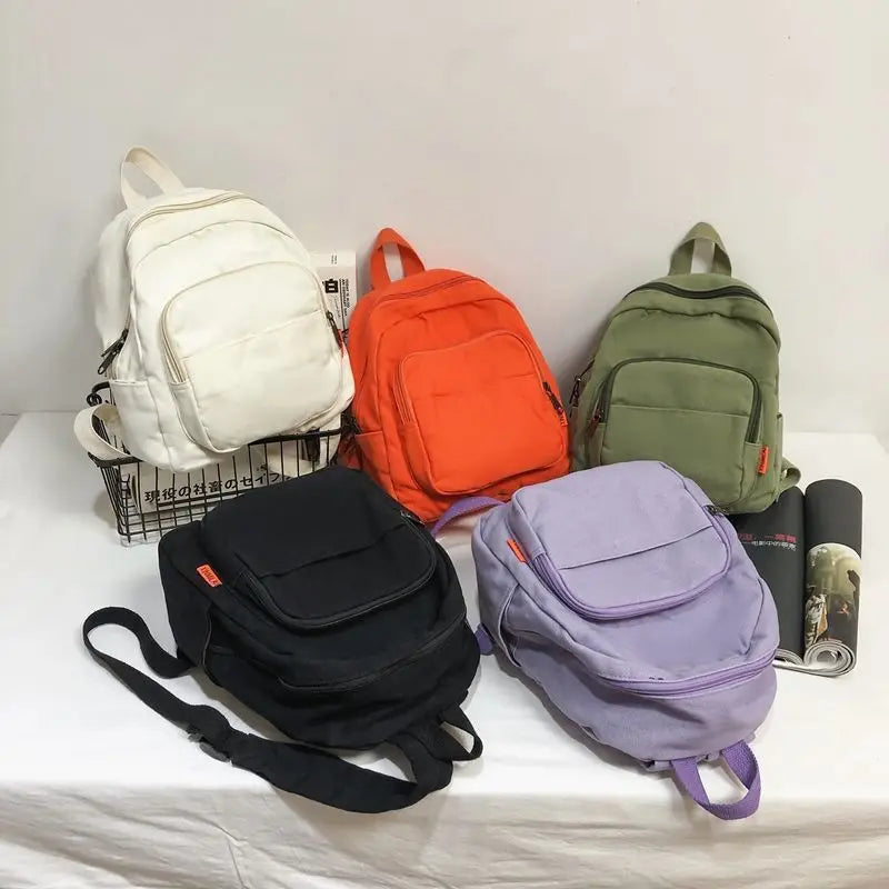 Classic Canvas Backpack for Women Men Couples Unisex