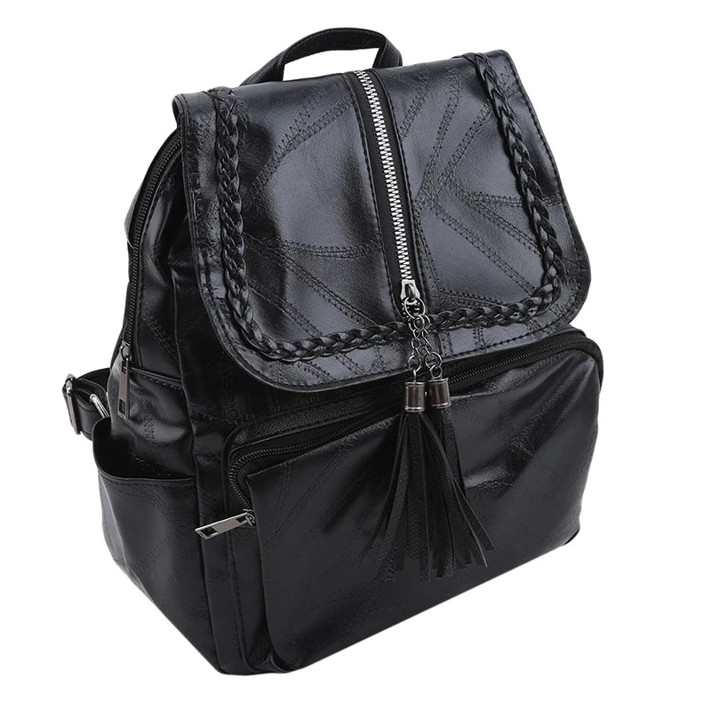 Waterproof Multi-function PU Leather Backpack for Women