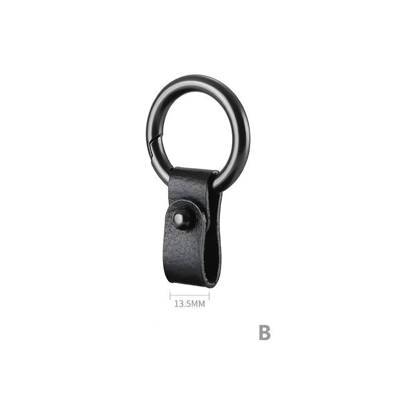 Classic Car Key Chain Men's Metal Key Chain Leather Buckle Key Holder