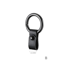 Classic Car Key Chain Men's Metal Key Chain Leather Buckle Key Holder