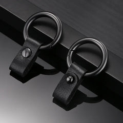 Classic Car Key Chain Men's Metal Key Chain Leather Buckle Key Holder