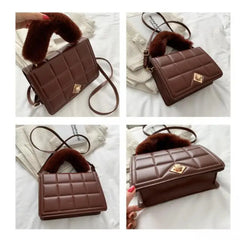 Classic Comfort Plush Ladies Handbags High Shoulder Crossbody Bags
