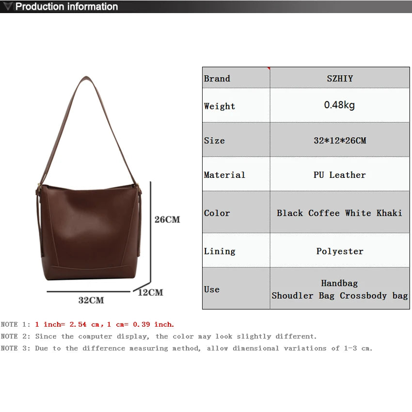 Classic Contrast Shoulder Bags for Women Tote Bag Crossbody Purse