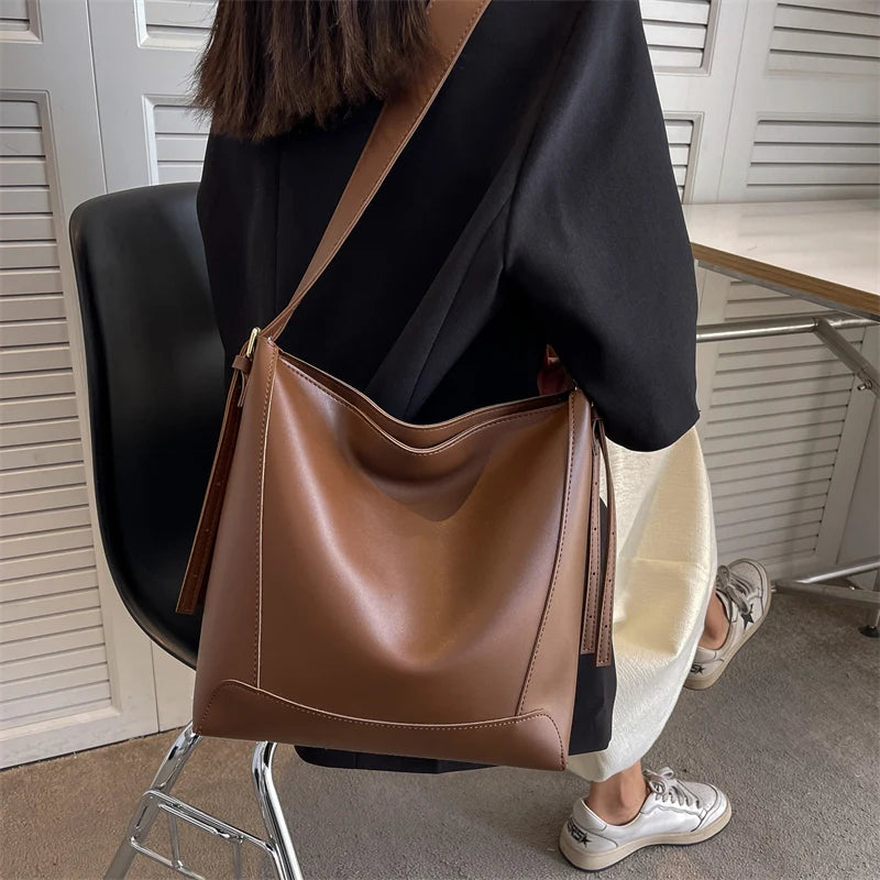 Classic Contrast Shoulder Bags for Women Tote Bag Crossbody Purse