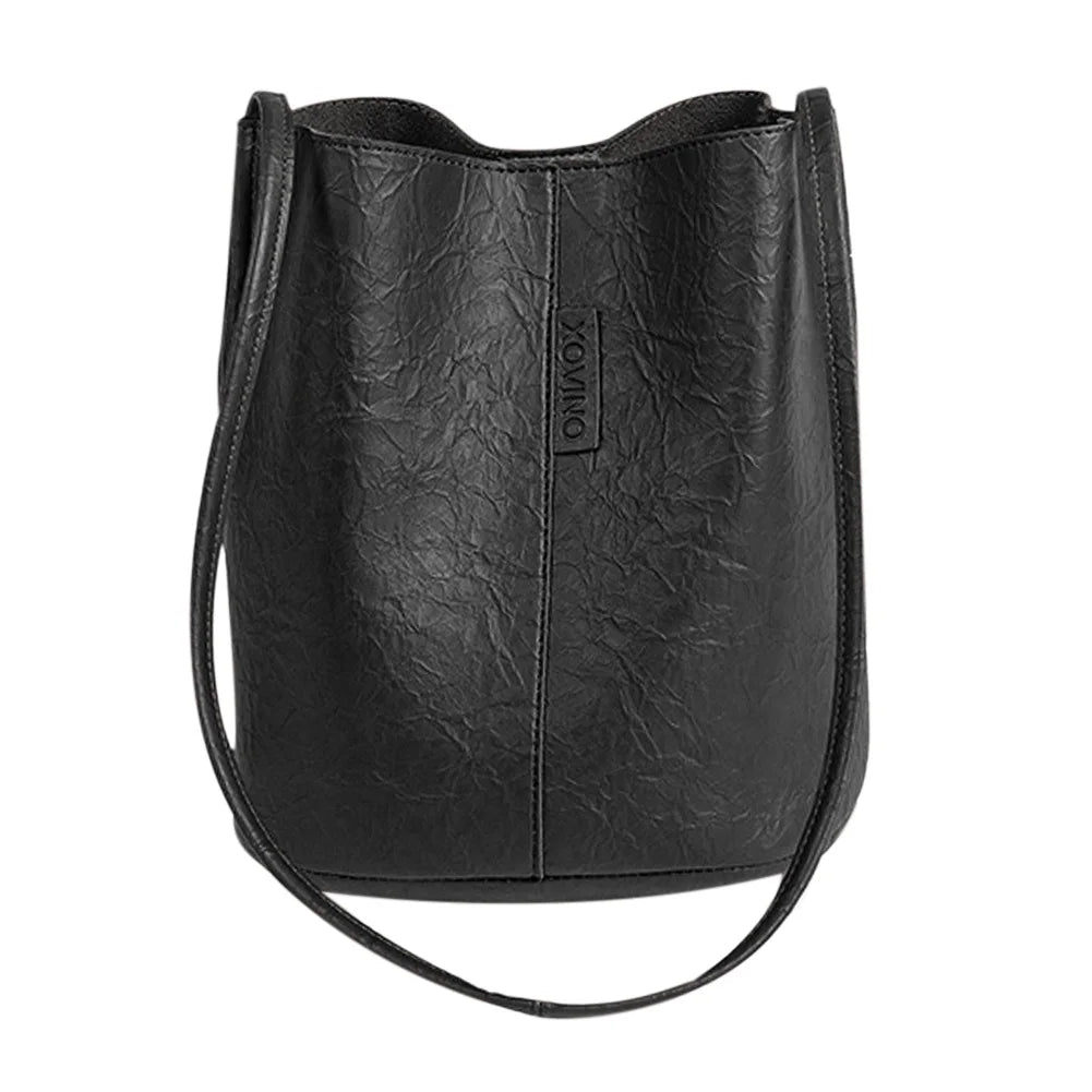 Vintage Bucket TOTES Ladies Retro Handbag for Travel