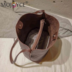 Vintage Bucket TOTES Ladies Retro Handbag for Travel