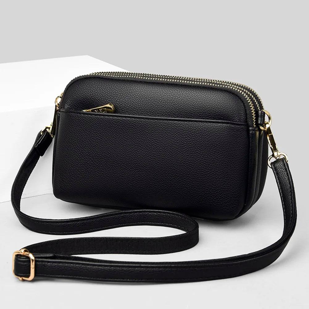 Vintage Crossbody Bags Multi-pocket Adjustable Strap for Girls