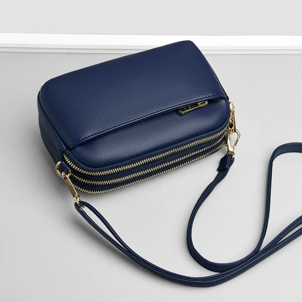 Vintage Crossbody Bags Multi-pocket Adjustable Strap for Girls