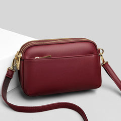 Vintage Crossbody Bags Multi-pocket Adjustable Strap for Girls