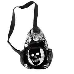 Funny Halloween Skeleton 3D Printed Chest Bag Waterproof Crossbody Shoulder