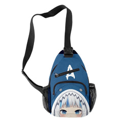 Gawr Gura Shark 3D Printed Waterproof Chest Bag