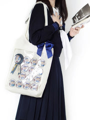 Clear Ita Bag Large Capacity Japanese Transparent Handbag for Women