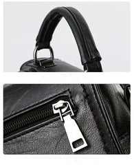 Classic Soft Leather Ladies Bag with Bow - Crossbody Top Handle Shoulder Bag
