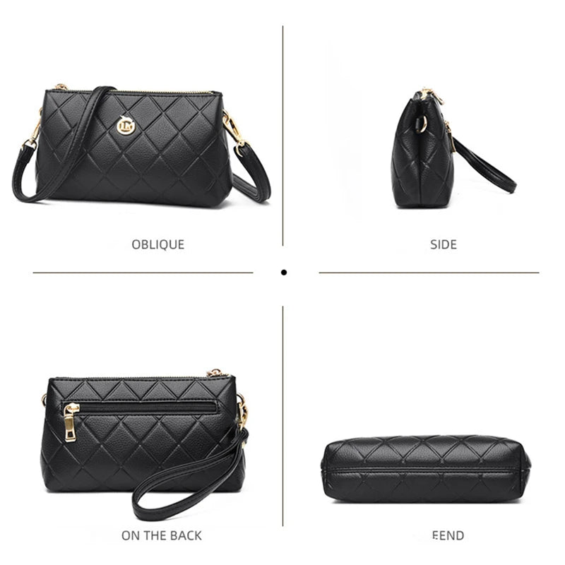 Classic Lattice Small Crossbody Bag Women's Purse Clutch Wallet