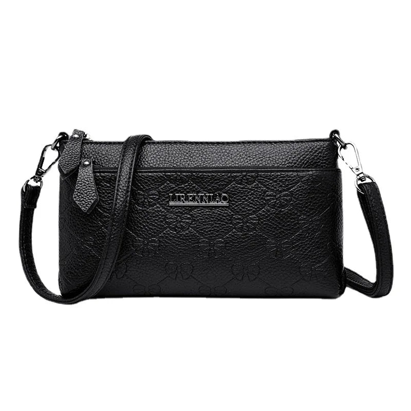 Classic Pattern Small Leather Shoulder Bag Messenger Bag Mini Handbag