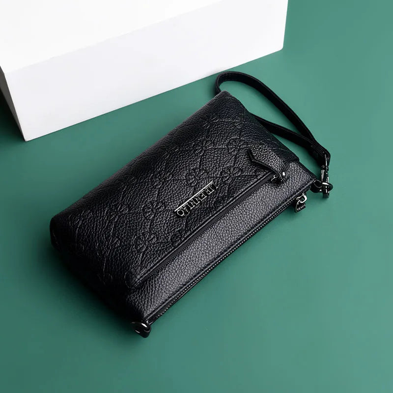 Classic Pattern Small Leather Shoulder Bag Messenger Bag Mini Handbag