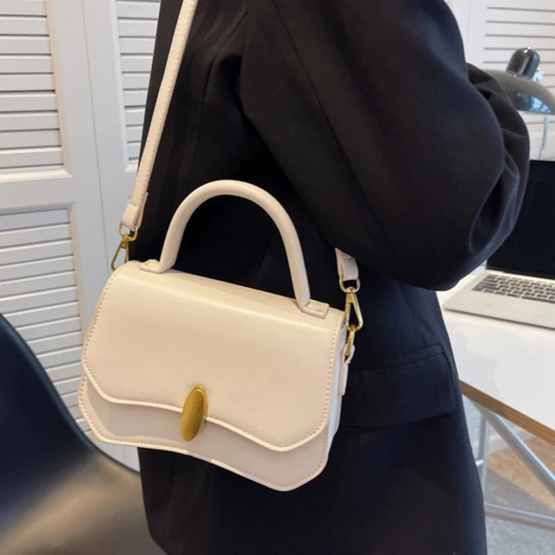 Classic Shoulder Bag PU Leather Women Tote Handbag