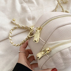 Small Crossbody Bag Rhomboid Embroidery Chain Shoulder Bag for Women