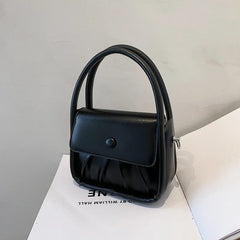 Vintage PU Leather Shoulder Bag Classic Texture Women Totes Crossbody Handbag