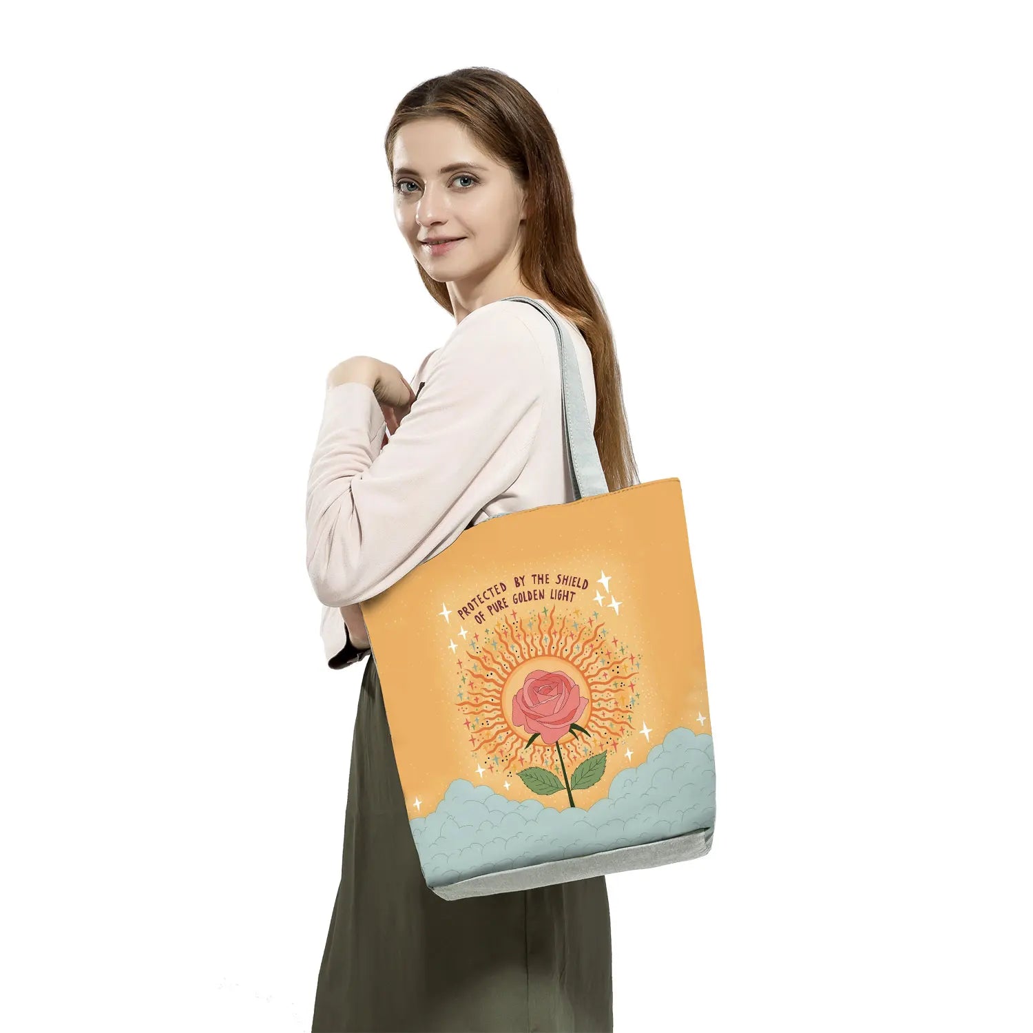 Totem Peace Tai Chi Print Tote Bag Women Handbags Shoulder Bag