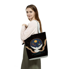 Totem Peace Tai Chi Tote Bag Women Handbag Large Shoulder Eco Shopping