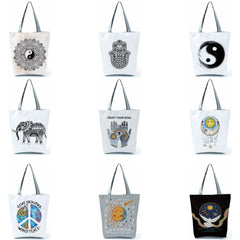 Totem Peace Tai Chi Tote Bag Women Handbag Large Shoulder Eco Shopping