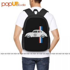 Classic Vintage Car Oldtimer 53 Bug Buggy Beetle Herbie Backpack