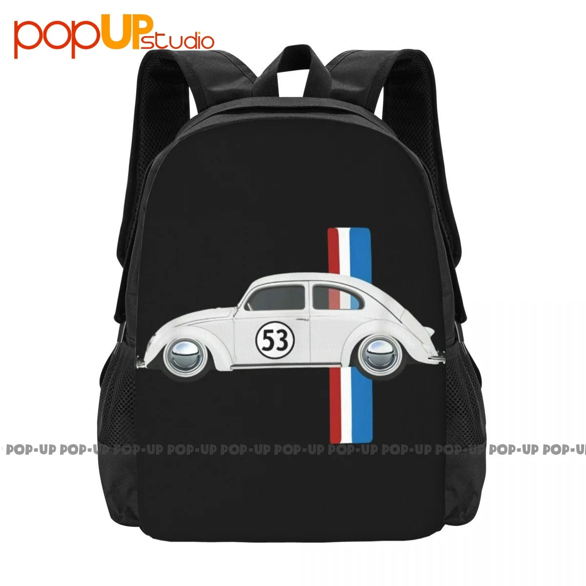 Classic Vintage Car Oldtimer 53 Bug Buggy Beetle Herbie Backpack