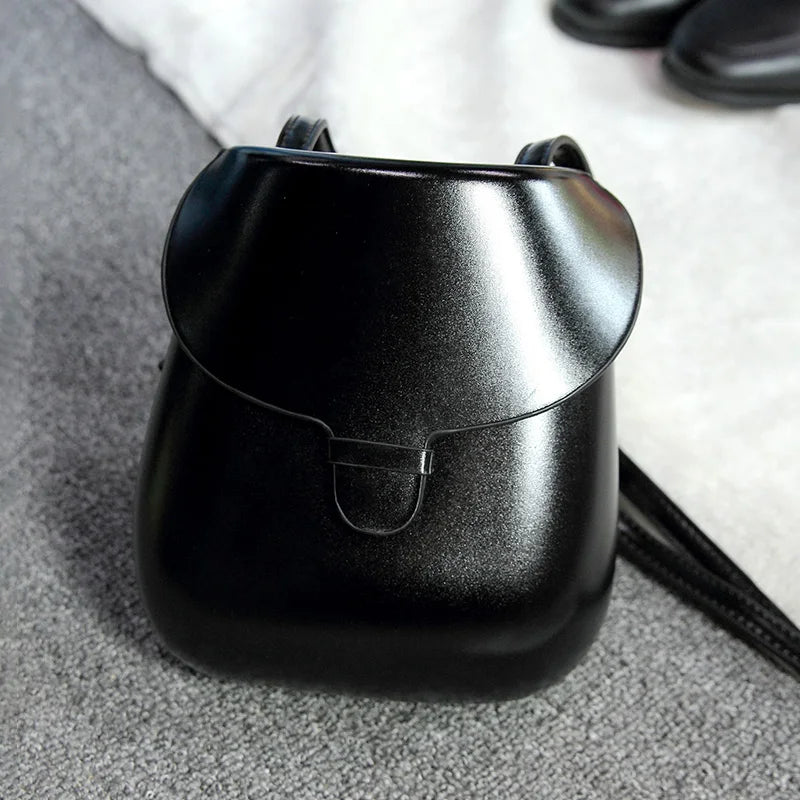 Vintage Messenger Bag Saddle Flap Shoulder Bag PU Leather Crossbody