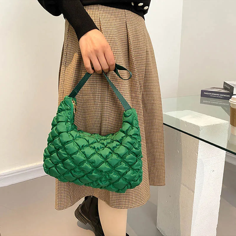 Winter Shoulder Bags Travel Tote Women Armpit Small Satchel Female Clutches