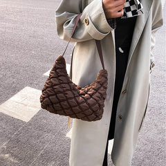 Winter Shoulder Bags Travel Tote Women Armpit Small Satchel Female Clutches