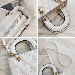 Heart-shaped Lady Handbag Dress Purse Crossbody Bags For Women Totes