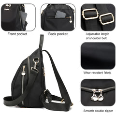 Classic Shoulder Bag Ladies Multi-purpose Bag Nylon Print Small Bac