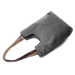 Vintage Gray Women Shopping Bag Casual Shoulder Handbag