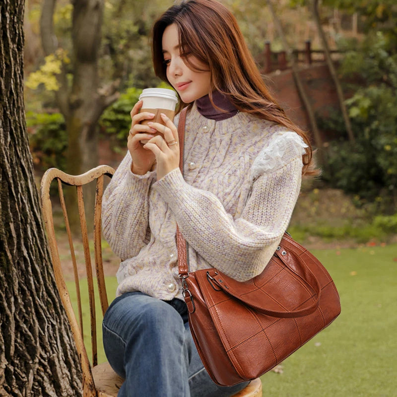 Vintage Women Lady Shoulder Bag Crossbody Handbag Tote Purse Briefcase