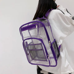Clear Bag Stadium Approved PVC Transparent Backpack