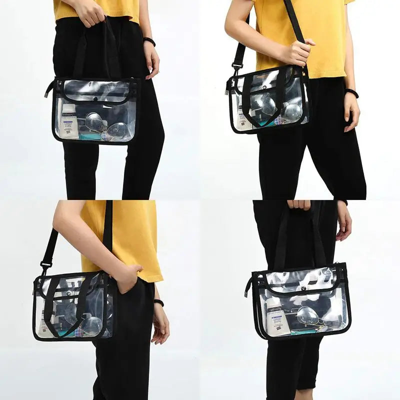 Clear Cross-Body Shoulder Bag, Toiletry Organizer - NFL Stadium Approved Purse