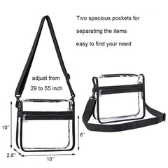 Clear Crossbody Purse Bag Stadium Approved Clear Shoulder Tote Bag