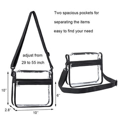 Clear Crossbody Purse Bag Stadium Approved Gym Clear Shoulder Tote Bag