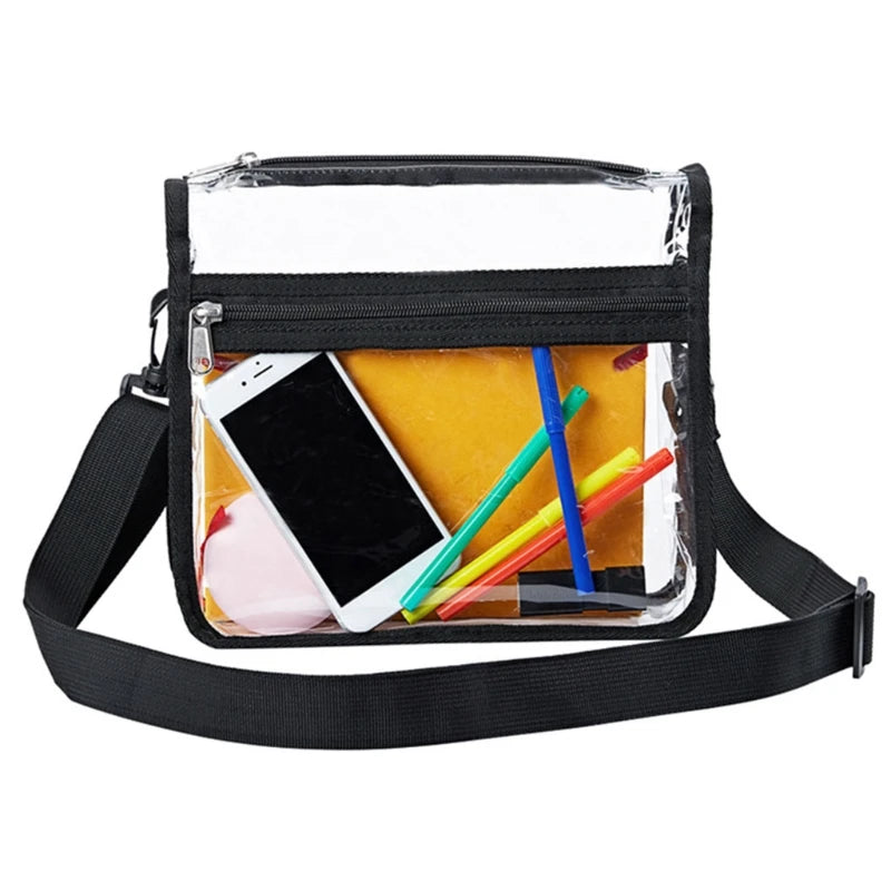 Clear Crossbody Purse Bag Stadium Approved Gym Clear Shoulder Tote Bag