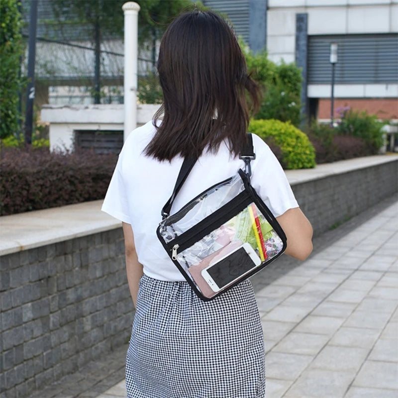 Clear Crossbody Purse Bag Stadium Approved Gym Clear Shoulder Tote Bag