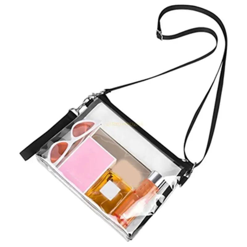 Clear Crossbody Shoulder Bag Transparent Purse for Women