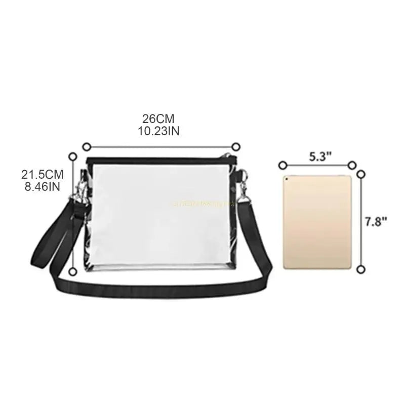 Clear Crossbody Shoulder Bag Transparent Purse for Women
