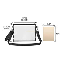 Clear Crossbody Shoulder Bag Transparent Purse for Women