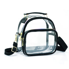 Clear Crossbody Shoulder Bag for Women Handbag Sports Work Travel Workout