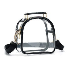 Clear Crossbody Shoulder Bag for Women Handbag Sports Work Travel Workout