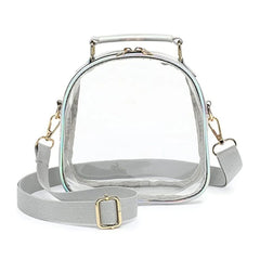 Clear Crossbody Shoulder Bag for Women Handbag Sports Work Travel Workout