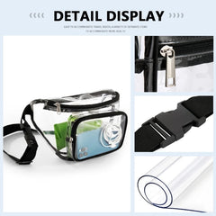 Clear Fanny Pack Stadium Approved Waterproof Waist Bag