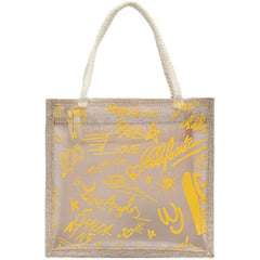 Clear Graffiti Handbag Crystal PVC Transparent Shoulder Bag