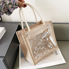 Clear Graffiti Handbag Crystal PVC Transparent Shoulder Bag